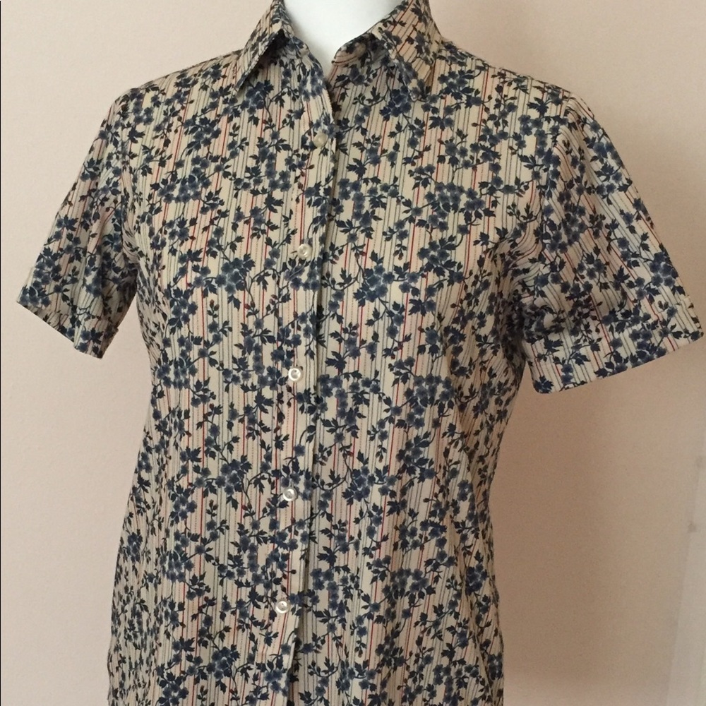 Vintage floral button shirt